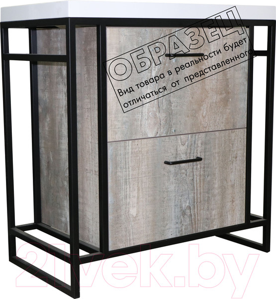 Изображение товара Тумба под умывальник Style Line Лофт 2.1 100 2 ящика