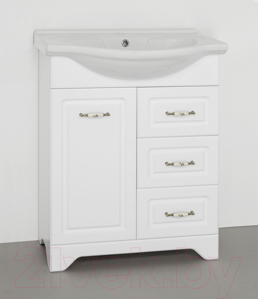 Изображение товара Тумба под умывальник Style Line Олеандр-2 65 3 ящика (для классической раковины)