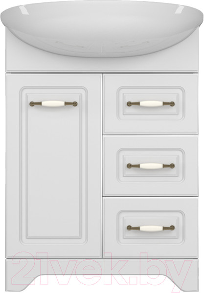 Изображение товара Тумба под умывальник Style Line Олеандр-2 65 3 ящика (для классической раковины)