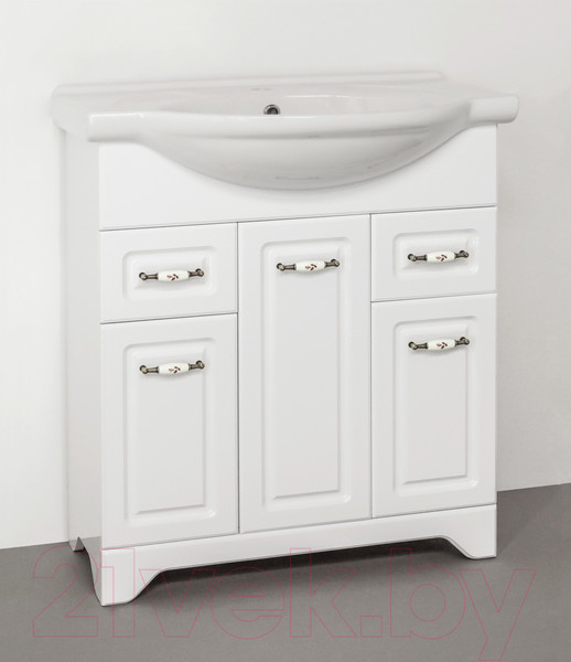 Изображение товара Тумба под умывальник Style Line Олеандр-2 75 2 ящика (для классической раковины)