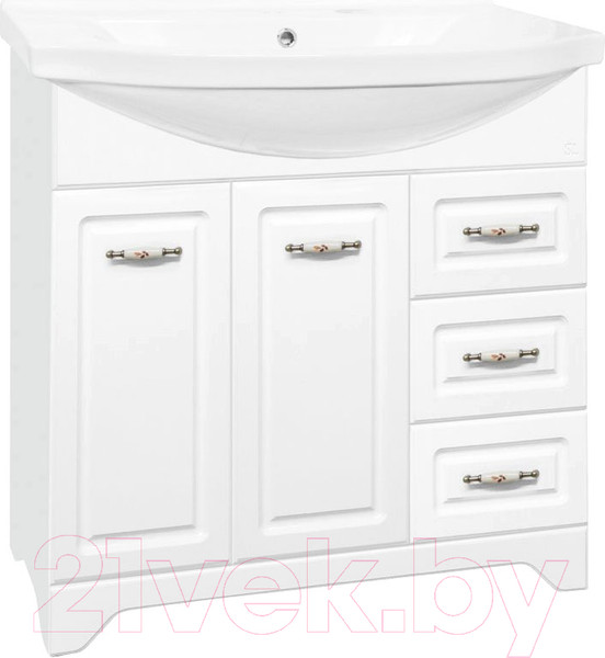Изображение товара Тумба под умывальник Style Line Олеандр-2 90 3 ящика (для классической раковины)