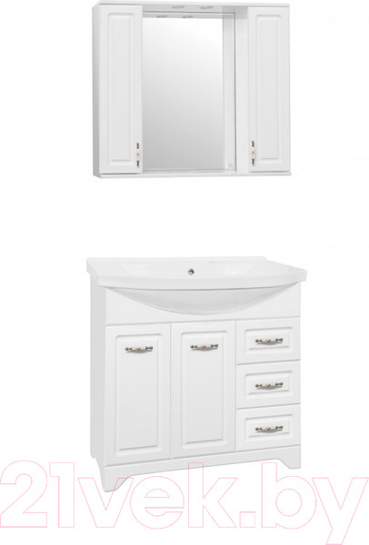 Изображение товара Тумба под умывальник Style Line Олеандр-2 90 3 ящика (для классической раковины)