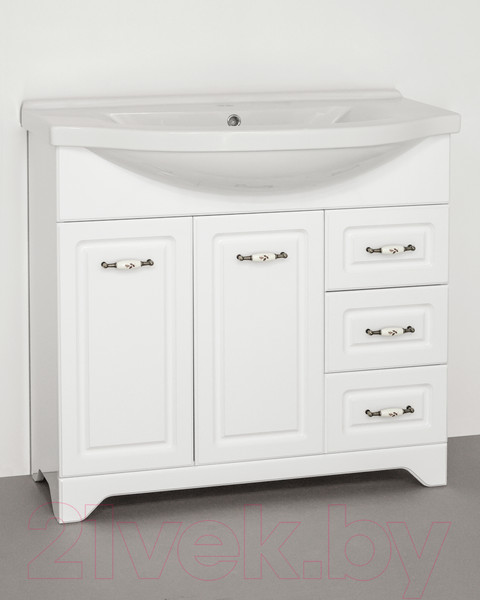 Изображение товара Тумба под умывальник Style Line Олеандр-2 90 3 ящика (для классической раковины)