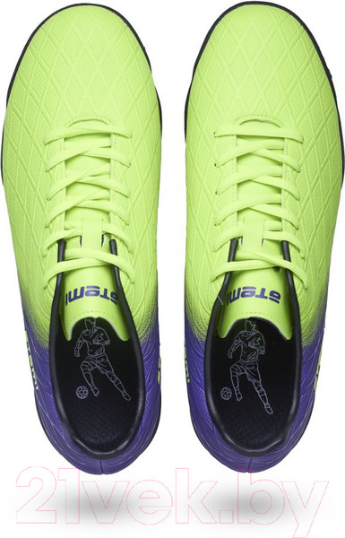 Изображение товара Бутсы футбольные Atemi Turf SBA-005 (ярко-салатовый/фиолетовый, р-р 42)