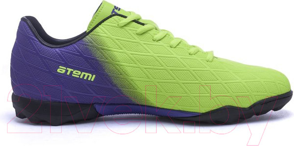 Изображение товара Бутсы футбольные Atemi Turf SBA-005 (ярко-салатовый/фиолетовый, р-р 42)