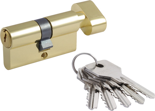 Изображение товара Цилиндровый механизм замка Нора-М STD AL ЛВ-70 35/35 (золото)