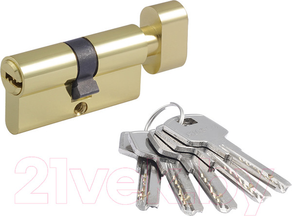 Изображение товара Цилиндровый механизм замка Нора-М STD AL ЛПВ-60 30/30 (золото)
