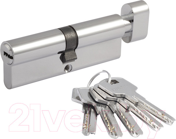 Изображение товара Цилиндровый механизм замка Нора-М STD AL ЛПВ-90 45/45 (хром)