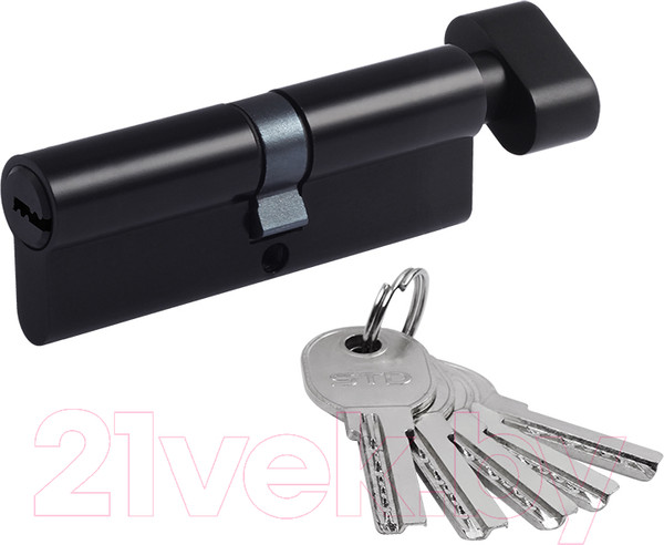 Изображение товара Цилиндровый механизм замка Нора-М STD AL ЛПВ-90 45/45 (черный)