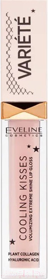 Изображение товара Блеск для губ Eveline Cosmetics Cooling Kisses Variete Для увеличения объема губ №02 (6.8мл)