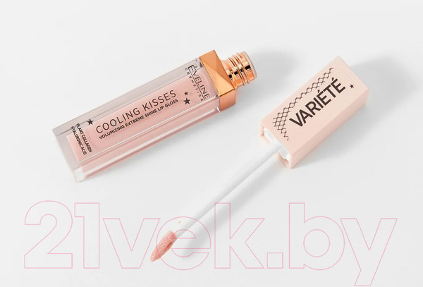 Изображение товара Блеск для губ Eveline Cosmetics Cooling Kisses Variete Для увеличения объема губ №02 (6.8мл)