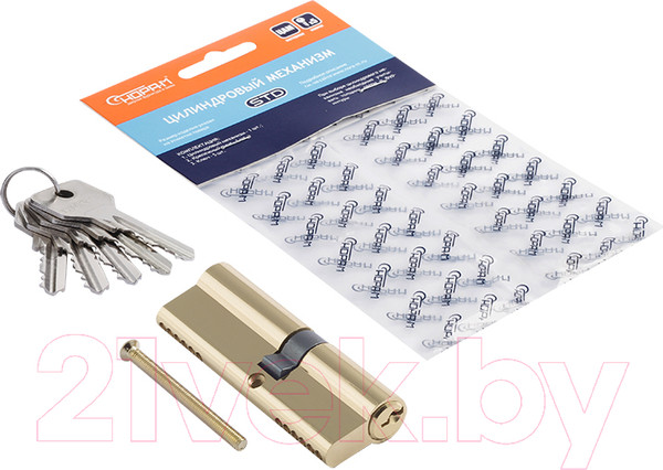 Изображение товара Цилиндровый механизм замка Нора-М STD Z Л-90 50/40 (золото)