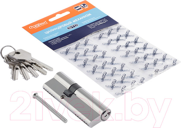 Изображение товара Цилиндровый механизм замка Нора-М STD Z Л-90 55/35 (хром)
