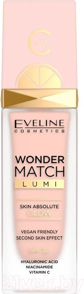 Изображение товара Тональный крем Eveline Cosmetics Wonder Match Lumi №05 Light (30мл)