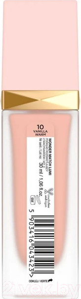 Изображение товара Тональный крем Eveline Cosmetics Wonder Match Lumi №10 Vanilla (30мл)