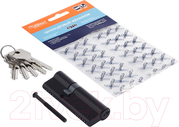 Изображение товара Цилиндровый механизм замка Нора-М STD Z Л-90 55/35 (черный)