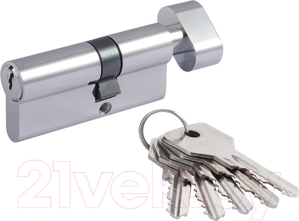 Изображение товара Цилиндровый механизм замка Нора-М STD Z ЛВ-80 45/35в (хром)