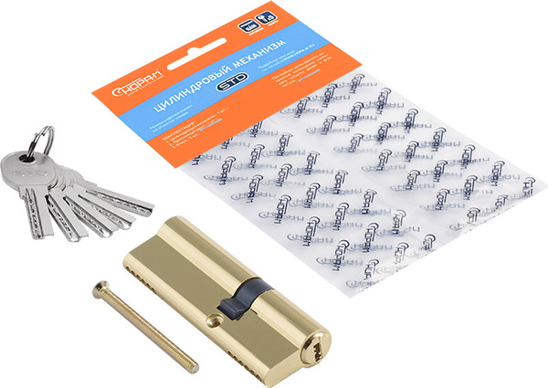 Изображение товара Цилиндровый механизм замка Нора-М STD AL ЛП-90 55/35 (золото)