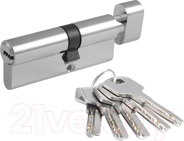 Изображение товара Цилиндровый механизм замка Нора-М STD Z ЛПВ-80 45/35в (хром)