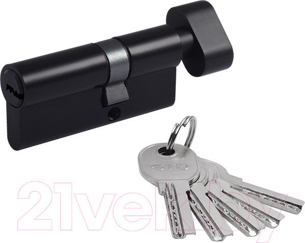 Изображение товара Цилиндровый механизм замка Нора-М STD AL ЛПВ-70 40/30в (черный)