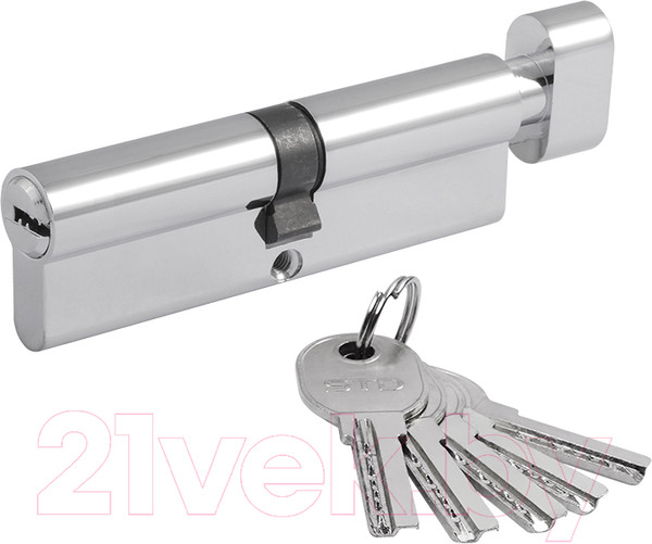Изображение товара Цилиндровый механизм замка Нора-М STD AL ЛПВ-100 50/50 (хром)