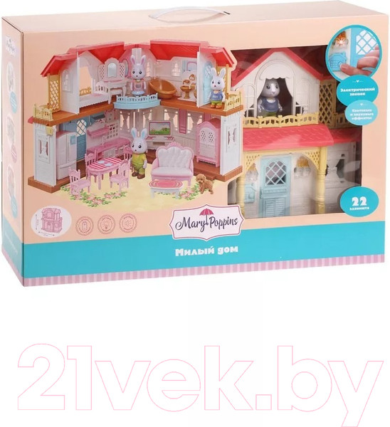 Изображение товара Кукольный домик Mary Poppins Милый дом с питомцами / 453304