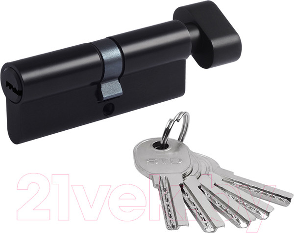 Изображение товара Цилиндровый механизм замка Нора-М STD AL ЛПВ-100 50/50 (черный)