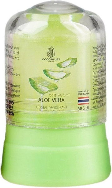 Изображение товара Дезодорант-кристалл Coco Blues Natural Crystal Deodorant Aloe Vera (50г)