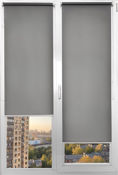 Изображение товара Рулонная штора АС МАРТ Шатти 57x150 (светло-серый)