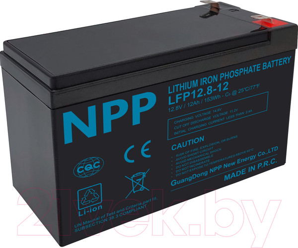 Изображение товара Аккумуляторная батарея NPP LiFePO4 12.8V 12Ah / NSFD012Q20-LFP