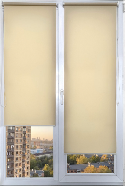 Изображение товара Рулонная штора АС МАРТ Шатти 61x150 (светло-бежевый)