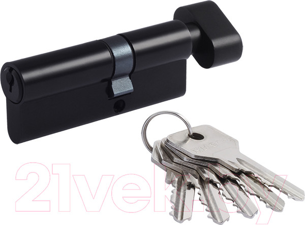 Изображение товара Цилиндровый механизм замка Нора-М STD AL ЛПВ-80 45/35в (черный)