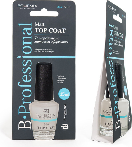 Изображение товара Топовое покрытие для лака BHM Professional С матовым эффектом (15мл)