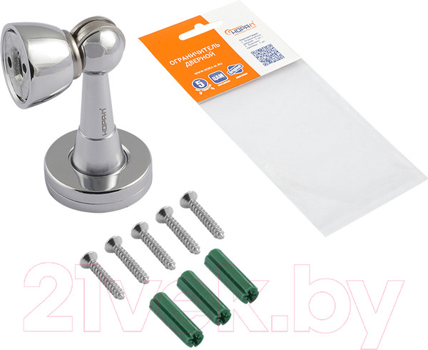 Изображение товара Ограничитель дверной Нора-М 809 Магнитный / 8890 (хром)