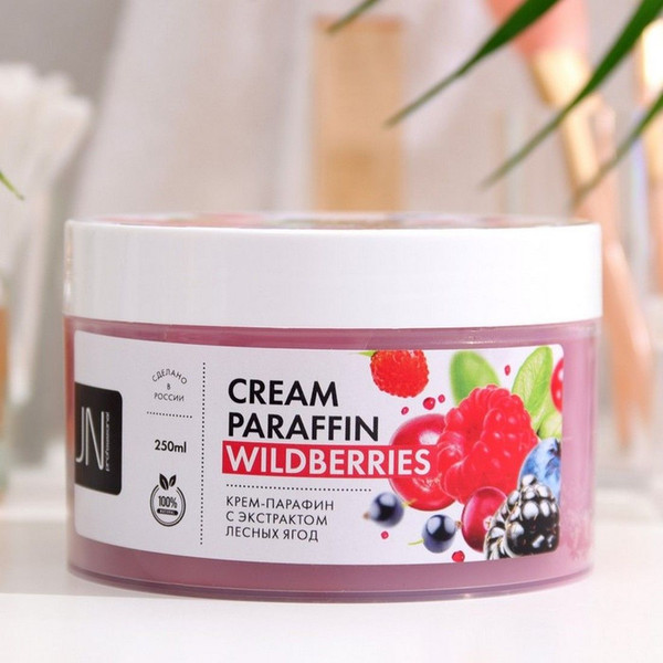 Изображение товара Крем для рук JessNail Парафин Лесные ягоды (250мл)