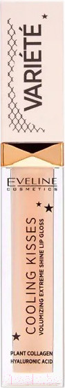 Изображение товара Блеск для губ Eveline Cosmetics Cooling Kisses Variete Для увеличения объема губ №01 (6.8мл)