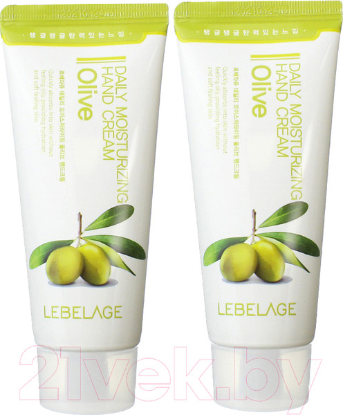 Изображение товара Крем для рук Lebelage Daily Moisturizing Olive (2x100мл)