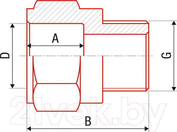 Изображение товара Муфта FV Plast 32x1" AA213032001