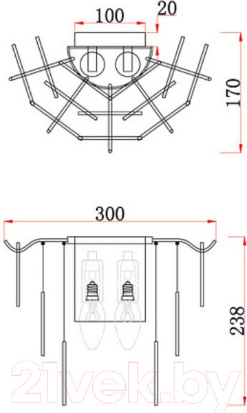 Изображение товара Бра Freya Porto FR5104WL-02N