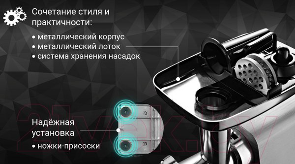 Изображение товара Мясорубка электрическая Zigmund & Shtain ZMG-050