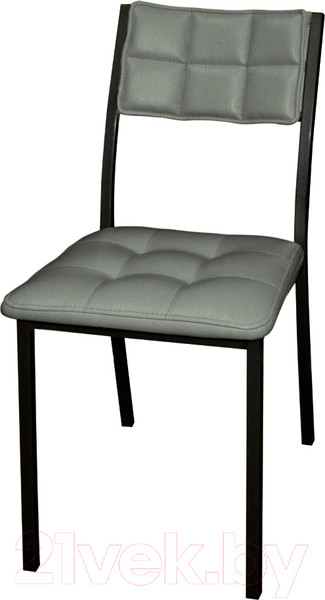 Изображение товара Стул Древпром Дункан ДП2-20 (черный матовый/темно-серый)