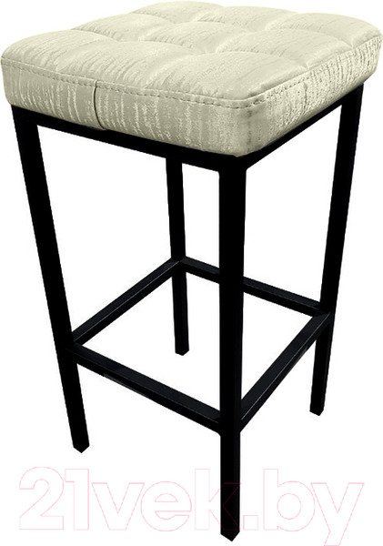Изображение товара Табурет барный Древпром Камелот ДП2-07 полубарный (черный матовый/Bengal белый)