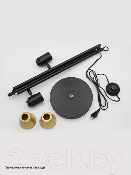 Изображение товара Торшер ArtStyle HT-738x2BA (черный/латунь)