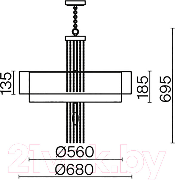 Изображение товара Люстра Maytoni Impressive MOD151PL-05G