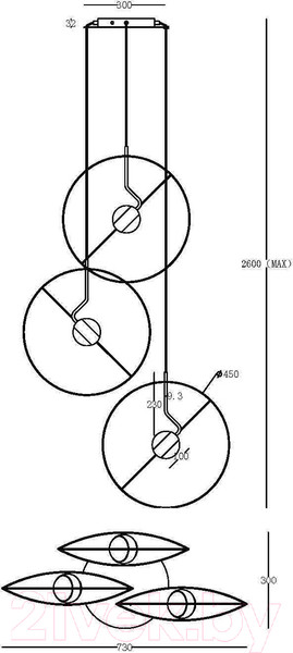 Изображение товара Люстра Maytoni Reflex MOD154PL-L6W3K1