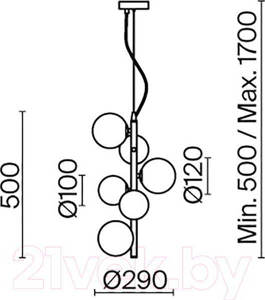 Изображение товара Люстра Maytoni Dallas MOD545PL-06B