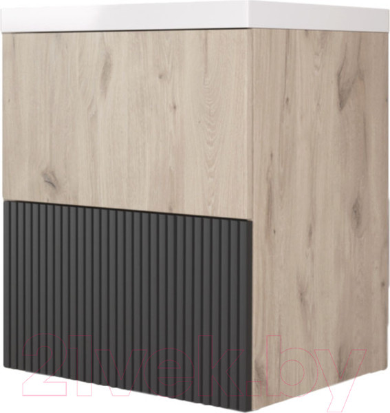 Изображение товара Тумба под умывальник Style Line Стокгольм ВЛДСП 50 2 ящика (подвесная)