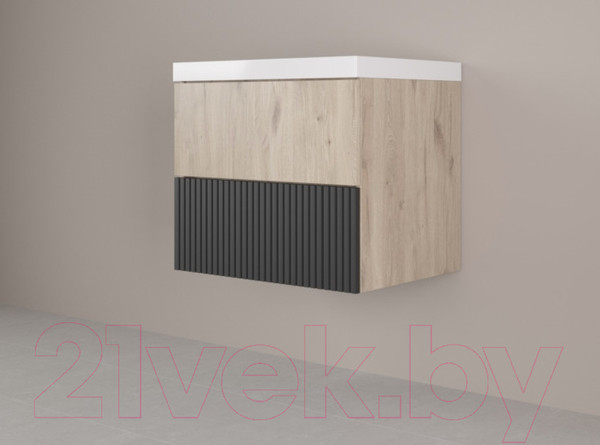 Изображение товара Тумба под умывальник Style Line Стокгольм ВЛДСП 50 2 ящика (подвесная)