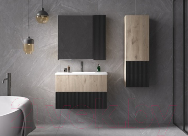 Изображение товара Тумба под умывальник Style Line Стокгольм ВЛДСП 50 2 ящика (подвесная)