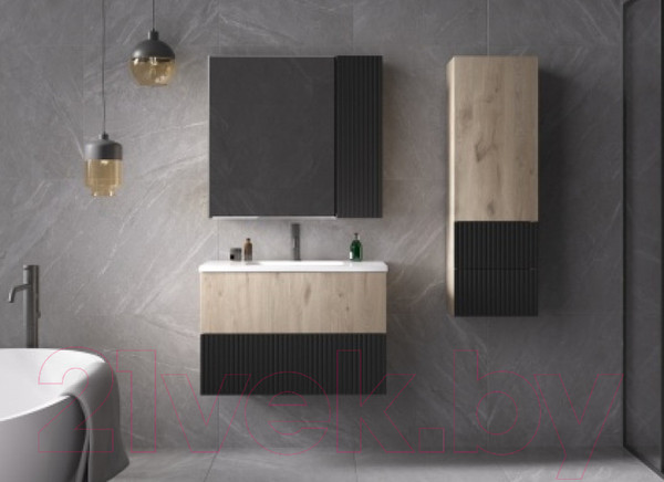 Изображение товара Тумба под умывальник Style Line Стокгольм ВЛДСП 70 2 ящика (подвесная)